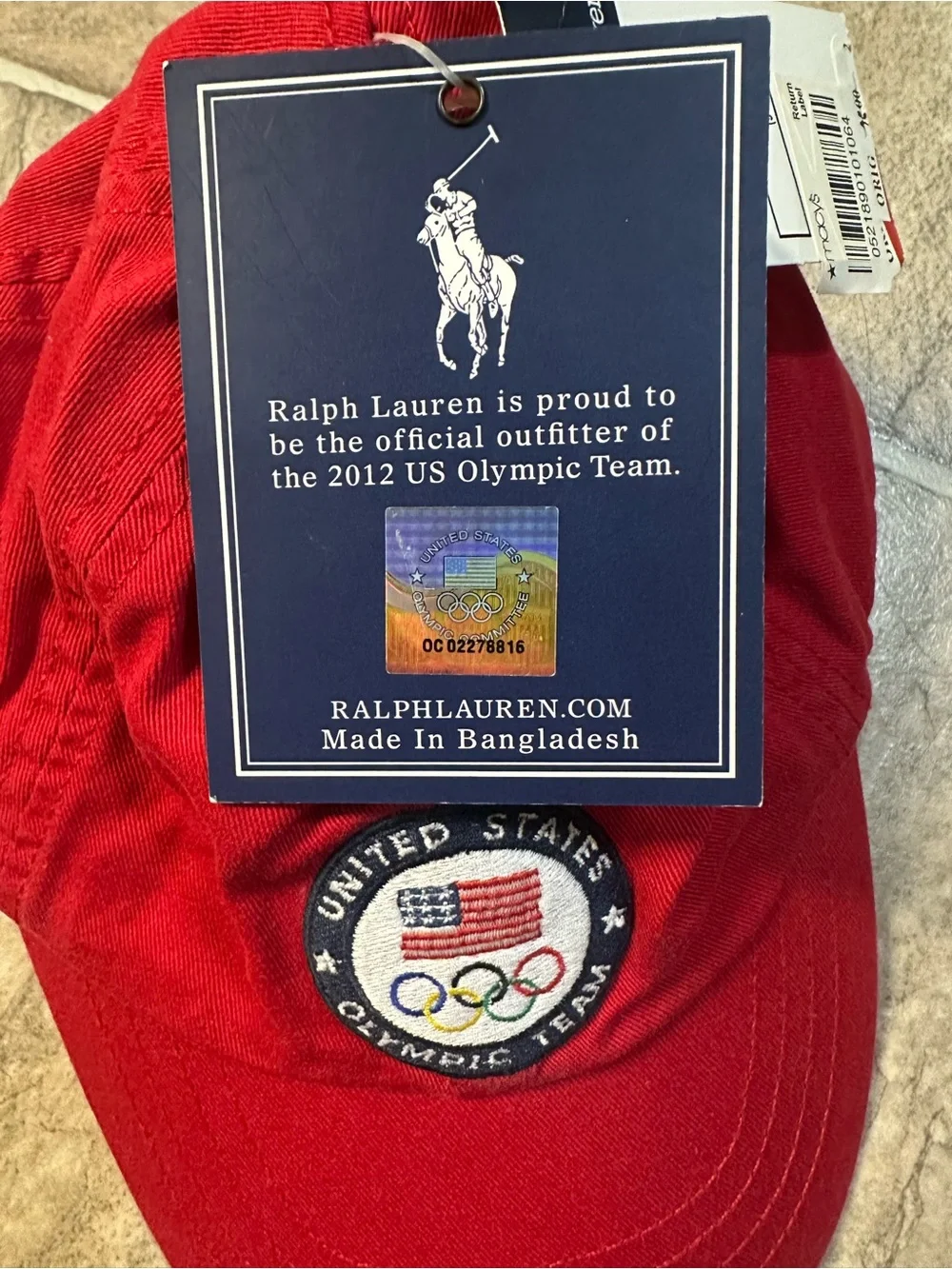 NWT Baby Polo Ralph Lauren United States 2012 Olympic Team hat